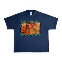 Navy chicken western Urban Heavy Tee - RacoonDesign