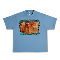 Pebble Blue chicken western Urban Heavy Tee - RacoonDesign