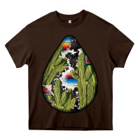 Chocolate Brown mexican teardrop  3 Heavy Core Tee - BundleAndBundleShop