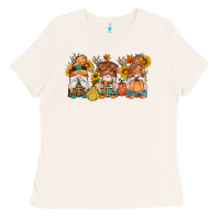 Bone fall gnomes pumpkin sunflowers Ladies Tee - Artiststas