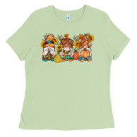 Matcha fall gnomes pumpkin sunflowers Ladies Tee - Artiststas