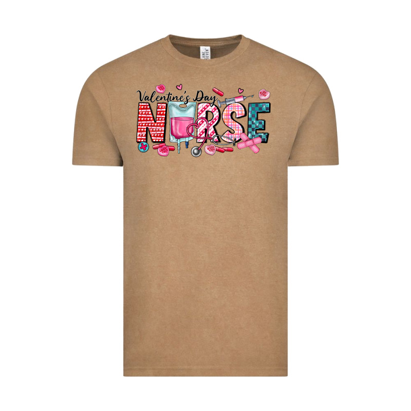 Nurse Valentine Vintage Tee by CowhideDigitalArt | Teevron