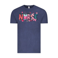 Vintage Denim Nurse Valentine Vintage Tee - CowhideDigitalArt