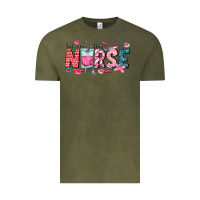 Vintage Olive Nurse Valentine Vintage Tee - CowhideDigitalArt