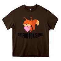Chocolate Brown Oh, For Fox Sake Heavy Core Tee - Bettercallsaul