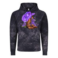 Cloud Black purple cowgirl  and roses Vintage Hoodie - AdoDesignShop