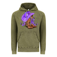Vintage Olive purple cowgirl  and roses Vintage Hoodie - AdoDesignShop