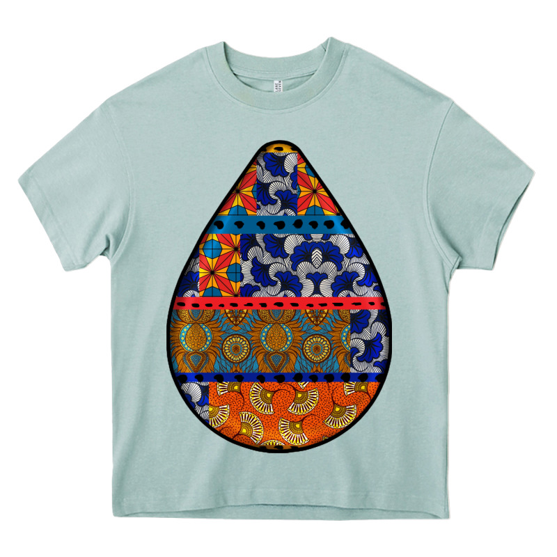 African Fabric Pattern Teardrop Earrings 4 Heavy Core Tee by BundleAndBundleShop | Teevron