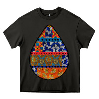 Asphalt african fabric pattern teardrop earrings 4 Heavy Core Tee - BundleAndBundleShop