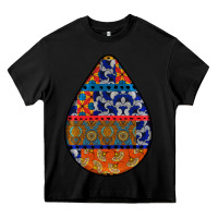 Black african fabric pattern teardrop earrings 4 Heavy Core Tee - BundleAndBundleShop
