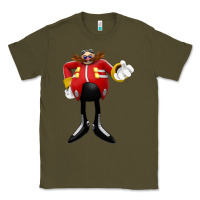 Army Green doctor eggman Classic Tee - DesigneFamous