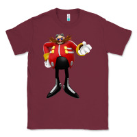 Burgundy doctor eggman Classic Tee - DesigneFamous