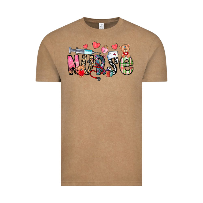 Nurse Valentines Day Vintage Tee by CowhideDigitalArt | Teevron