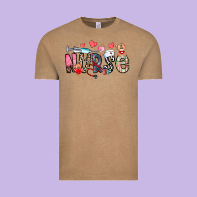 Nurse Valentines Day Vintage Tee Designed By Cowhidedigitalart