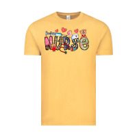 Vintage Mustard Nurse Valentines Day Vintage Tee - CowhideDigitalArt
