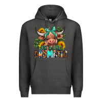 Charcoal Heather just a little dramatic Premium Hoodie - AdoDesignShop
