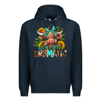 Navy just a little dramatic Premium Hoodie - AdoDesignShop