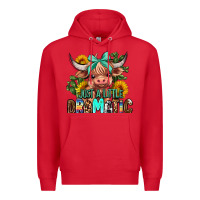 Red just a little dramatic Premium Hoodie - AdoDesignShop