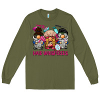 Army Green hair whisperers Long Sleeve Tee - BarkalooDesign