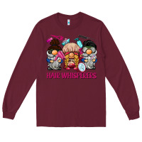 Burgundy hair whisperers Long Sleeve Tee - BarkalooDesign