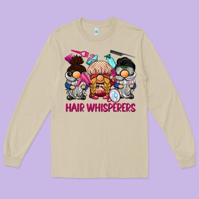 Hair Whisperers Long Sleeve Tee Designed By Barkaloodesign