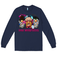 Navy hair whisperers Long Sleeve Tee - BarkalooDesign