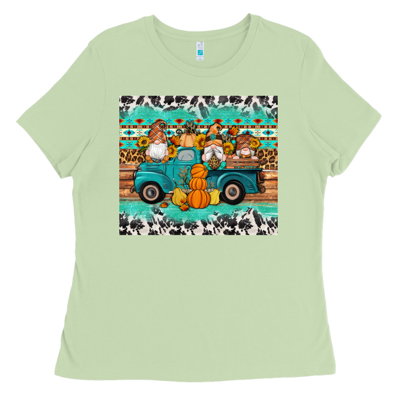 Western Fall Truck Gnomes Tumbler Ladies Tee by Artiststas | Teevron