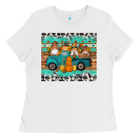 White western fall truck gnomes tumbler Ladies Tee - Artiststas