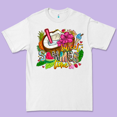 Summer Time Premium Tee Designed By Cowhidedigitalart