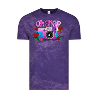 Cloud Purple Oh Snap Vintage Tee - CowhideDigitalArt