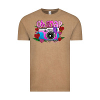 Vintage Coffee Oh Snap Vintage Tee - CowhideDigitalArt