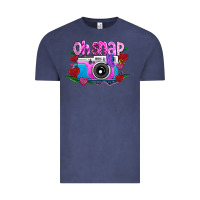Vintage Denim Oh Snap Vintage Tee - CowhideDigitalArt
