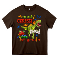 Chocolate Brown ready to crush 1st grade Heavy Core Tee - BundleAndBundleShop