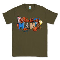 Army Green basketball mama Classic Tee - FaDigitalArtStudio