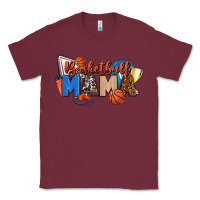 Burgundy basketball mama Classic Tee - FaDigitalArtStudio