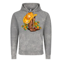 Cloud Rock yellow  cowgirl and roses Vintage Hoodie - AdoDesignShop