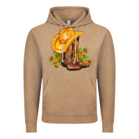 Vintage Coffee yellow  cowgirl and roses Vintage Hoodie - AdoDesignShop