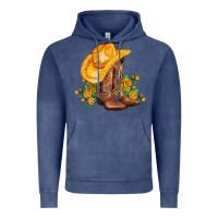 Vintage Denim yellow  cowgirl and roses Vintage Hoodie - AdoDesignShop