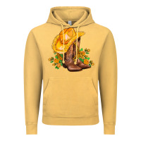 Vintage Mustard yellow  cowgirl and roses Vintage Hoodie - AdoDesignShop