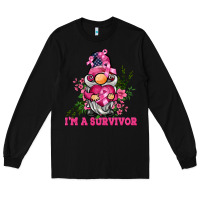 Black i'm a survivor gnome Long Sleeve Tee - BarkalooDesign