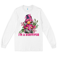 White i'm a survivor gnome Long Sleeve Tee - BarkalooDesign