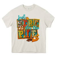 Cream Just Here For The Pie Heavy Core Tee - FaDigitalArtStudio