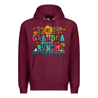 Burgundy mom grandma great grandma its just a keep getting Premium Hoodie - AdoDesignShop
