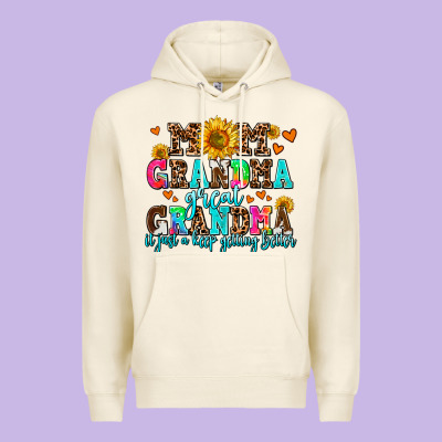 Mom Grandma Great Grandma Its Just A Keep Getting Premium Hoodie Designed By Adodesignshop