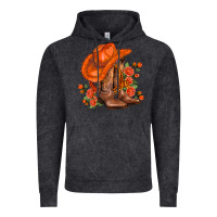 Vintage Black orange  cowgirl  and roses Vintage Hoodie - AdoDesignShop