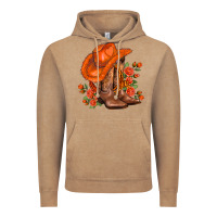 Vintage Coffee orange  cowgirl  and roses Vintage Hoodie - AdoDesignShop