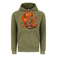 Vintage Olive orange  cowgirl  and roses Vintage Hoodie - AdoDesignShop