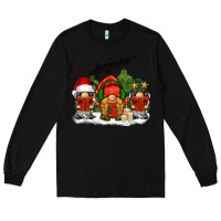 Black Christmas choir gnomes Long Sleeve Tee - BarkalooDesign