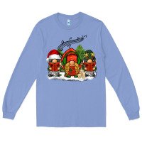 Colony Blue Christmas choir gnomes Long Sleeve Tee - BarkalooDesign