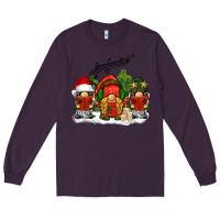 Plum Christmas choir gnomes Long Sleeve Tee - BarkalooDesign